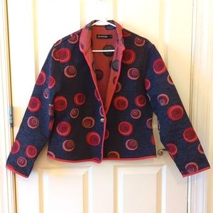 Beautiful Khangura jacket size M, red and black.